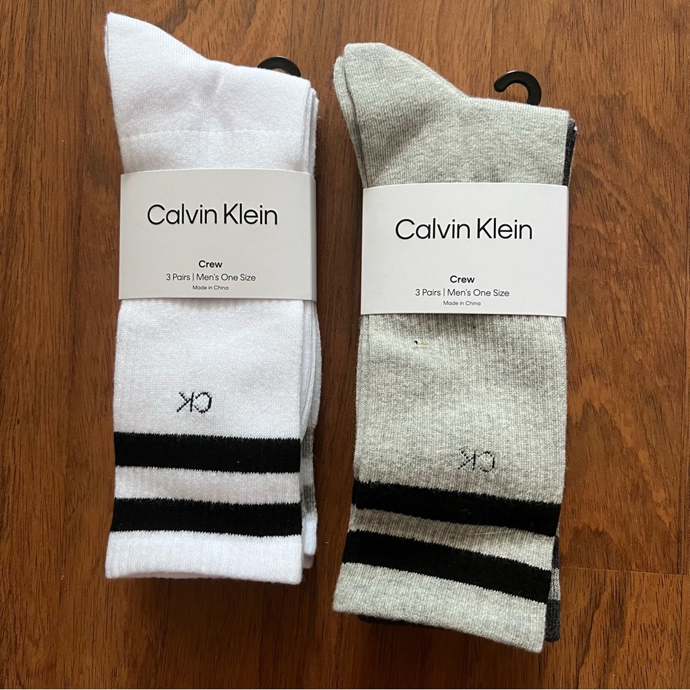 2 new packs of Men’s Crew Socks (6 pairs)